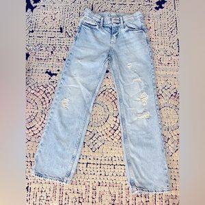 Old Navy Girls Baggy Ripped Wide Leg Jeans